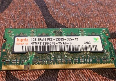 1GB RAM Laptop SODIMM Hynix HYMP112S64CR6-S6 AB-C PC2-6400U DDR2 800MHz CL6